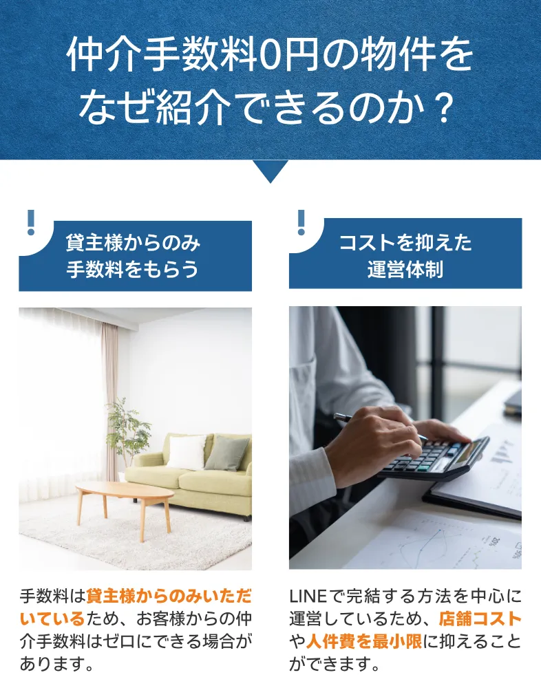 仲介手数料0円になる理由